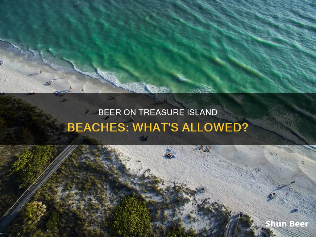 can you drink beer on treasure island florida beaches