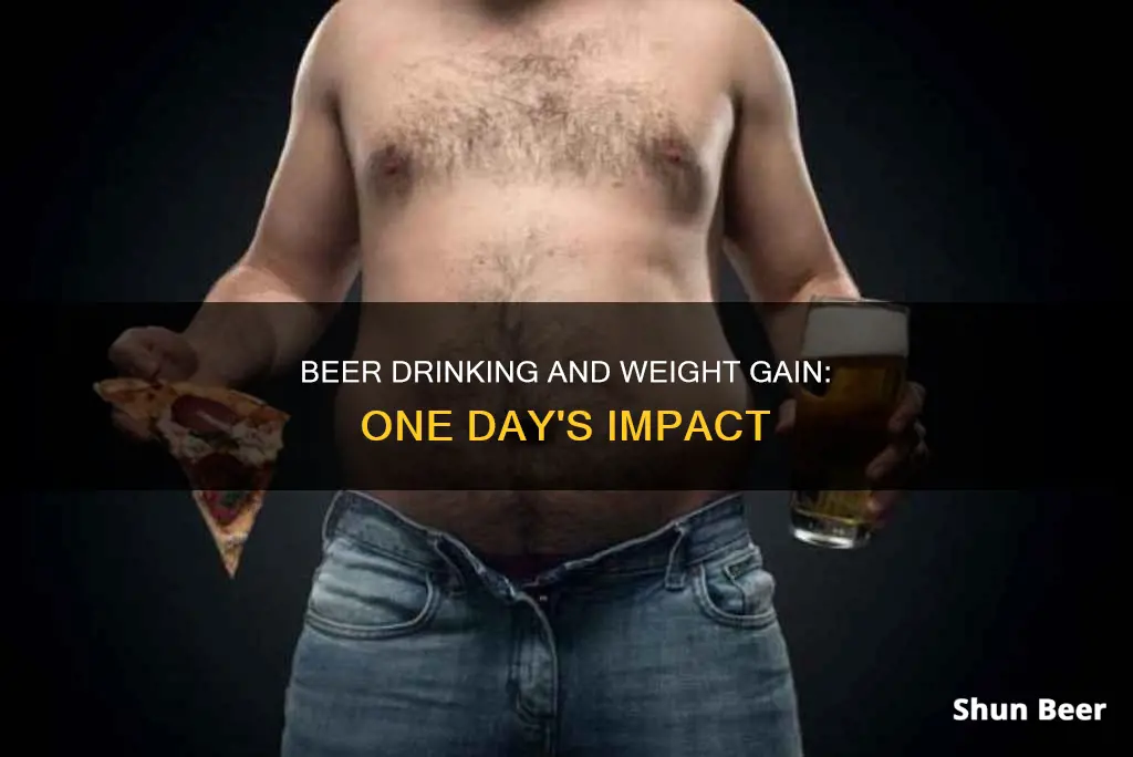 can you drink beer only 1 day and gain weight