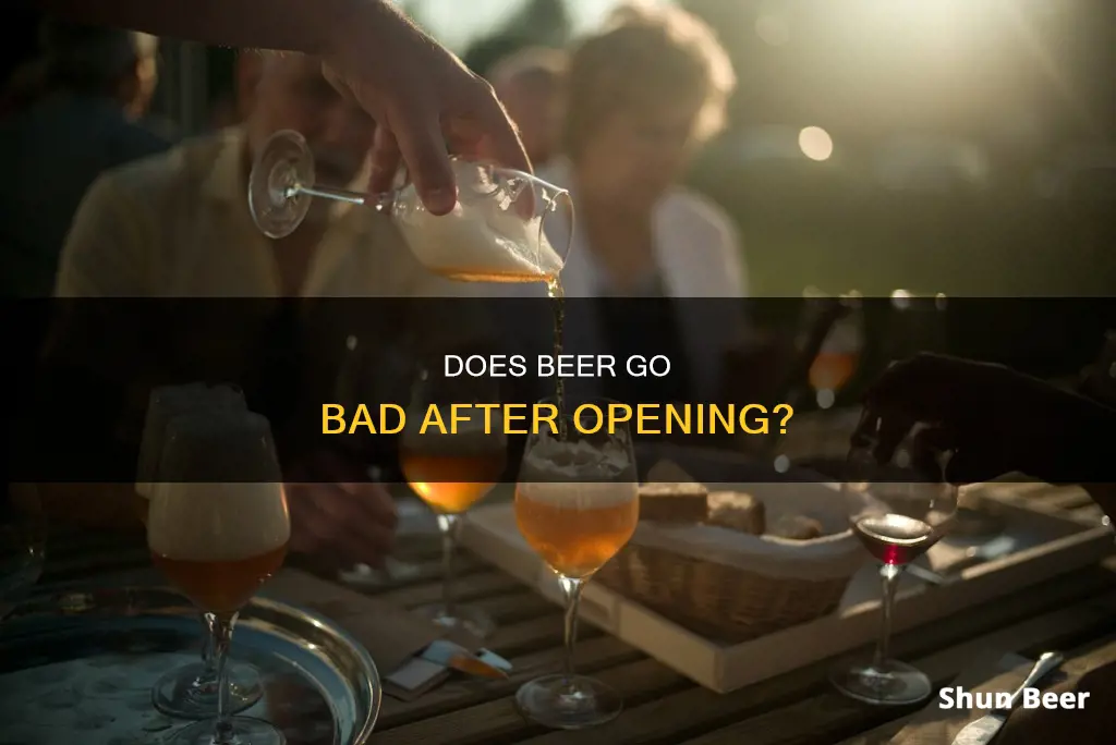 can you drink beer opened the day before