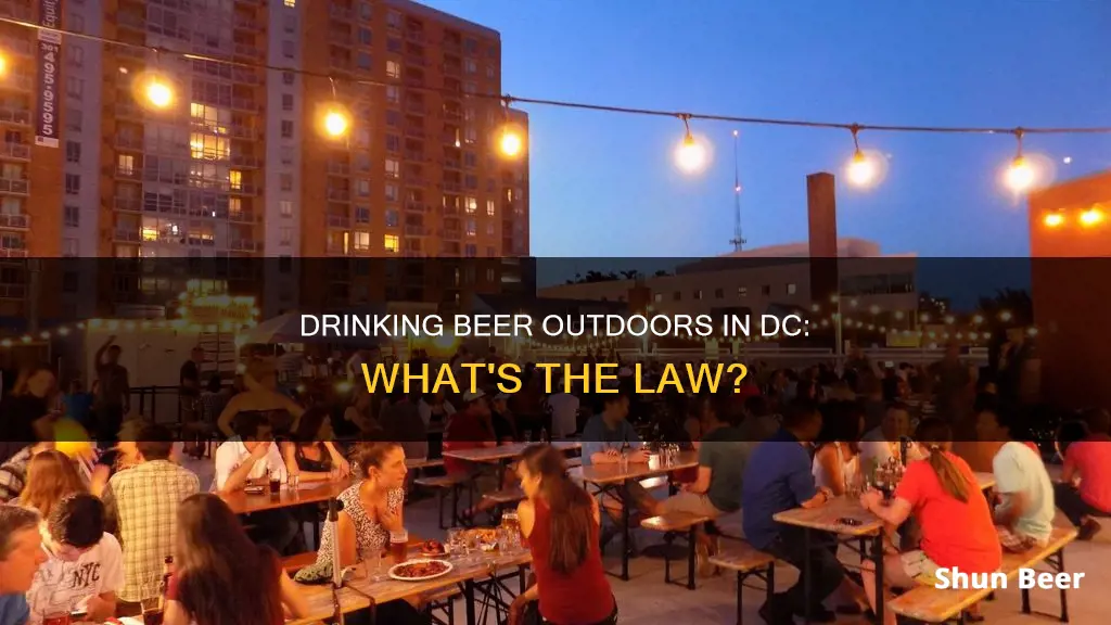 can you drink beer outside in dc