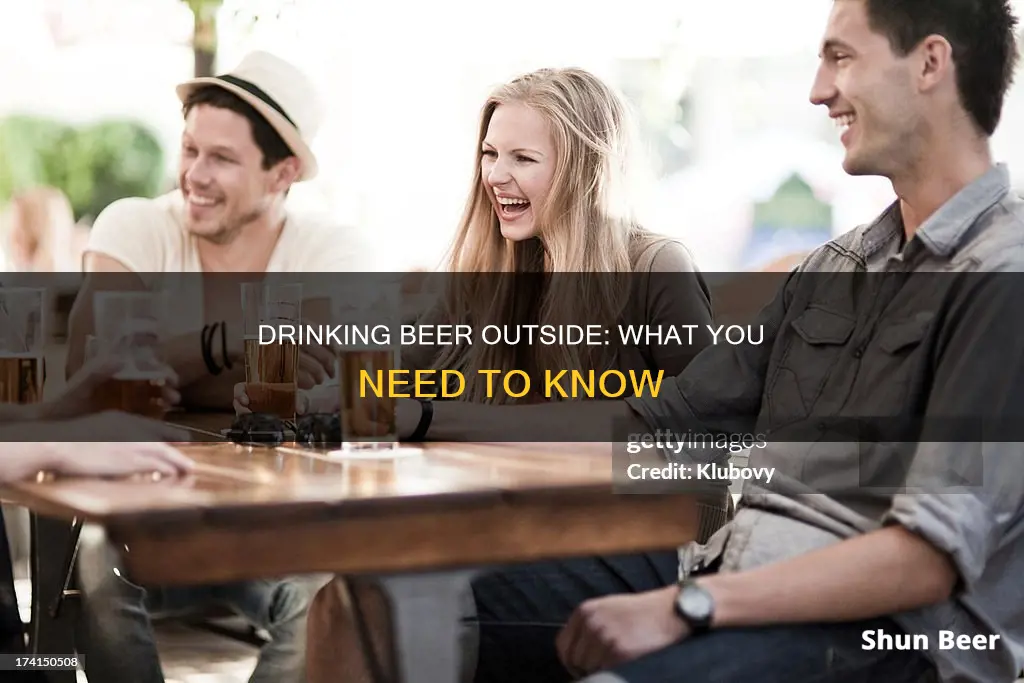 can you drink beer outside