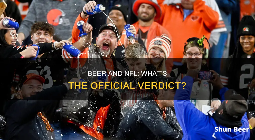 can you drink beer playing nfl