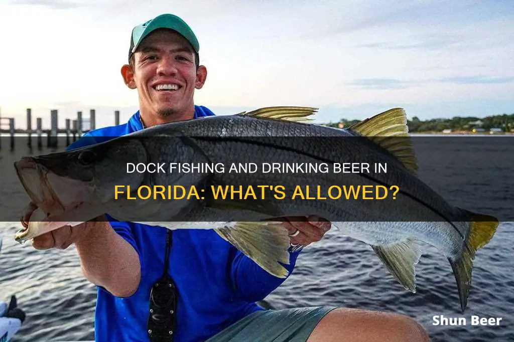 can you drink beer while dock fishing in Florida