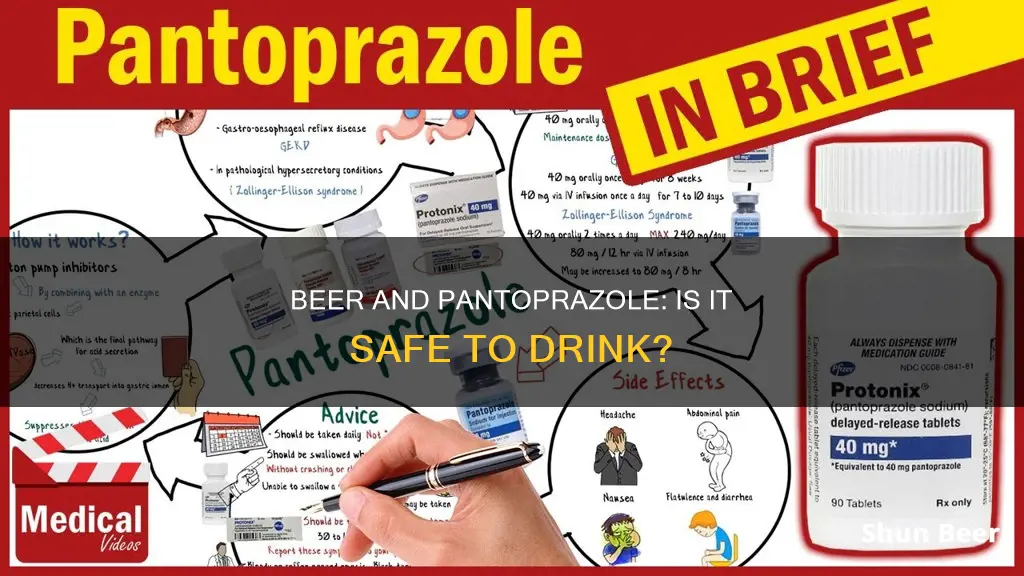 can you drink beer while on pantoprazole