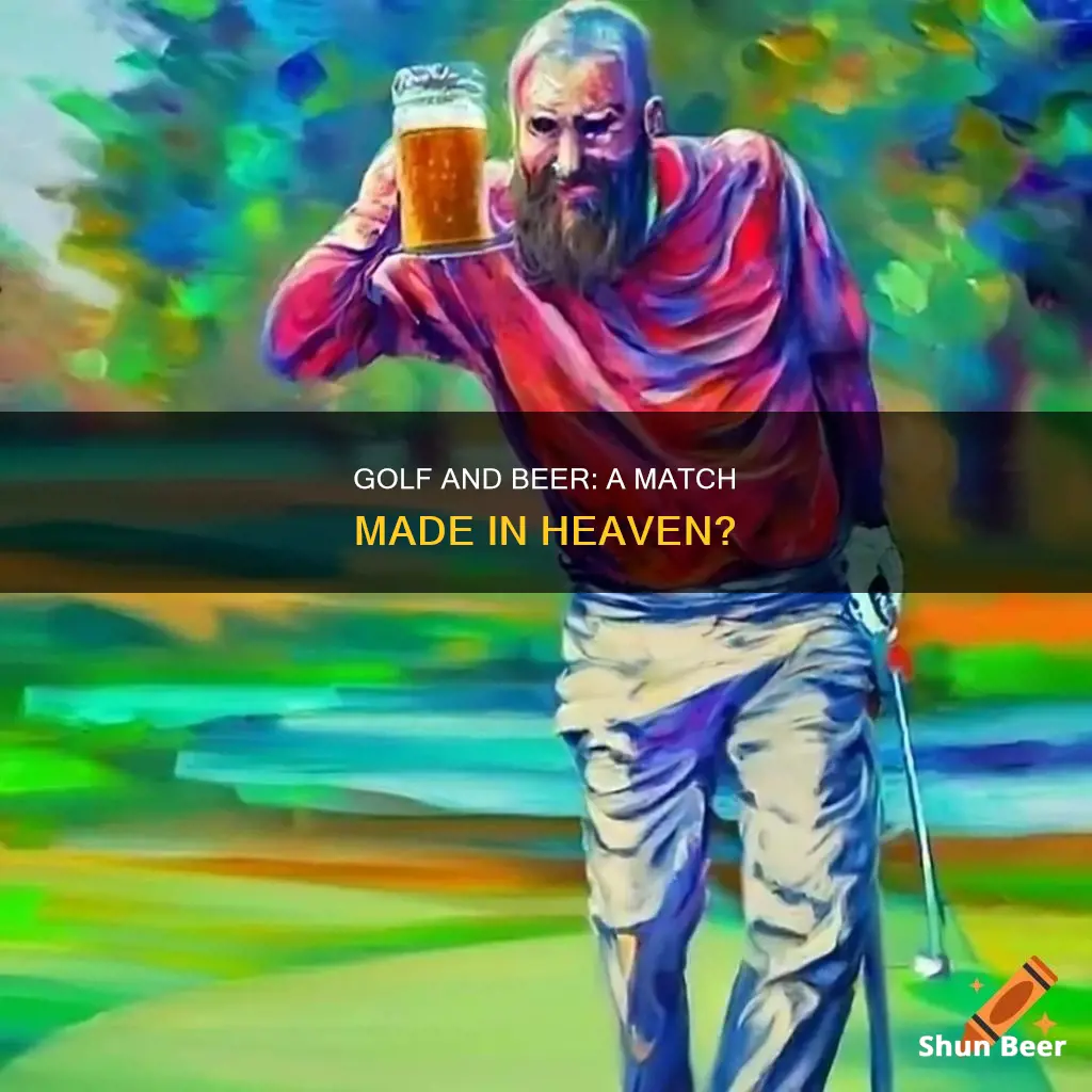 can you drink beer while playing golf