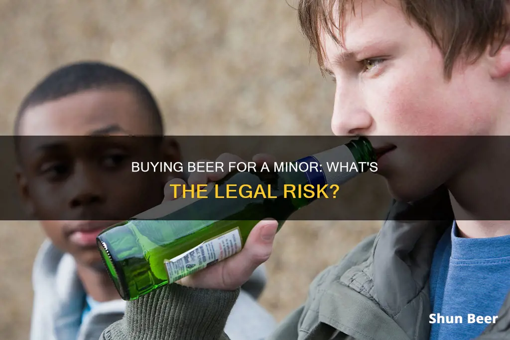 can you get caught buying beer for a minor