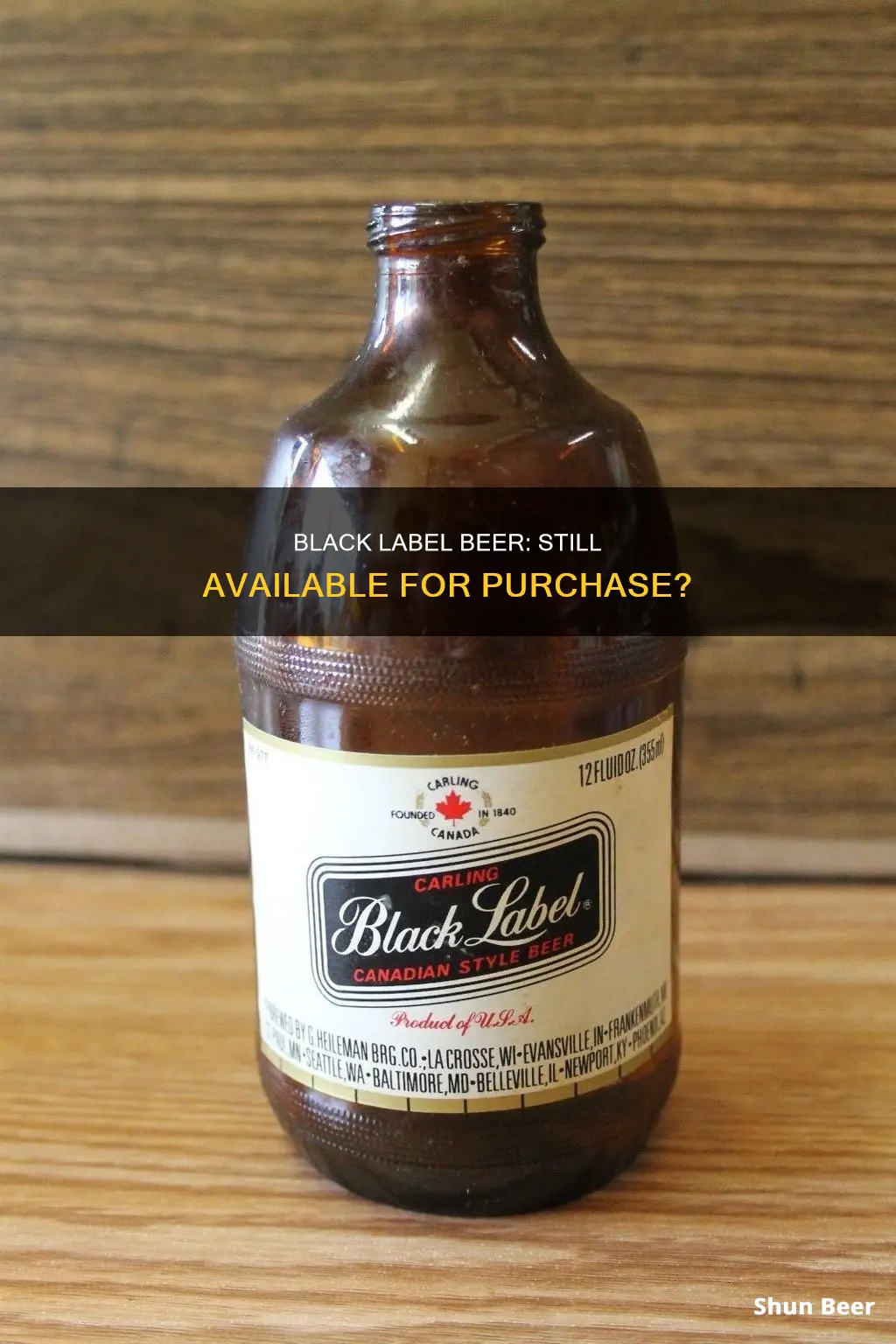 can you still buy black label beer