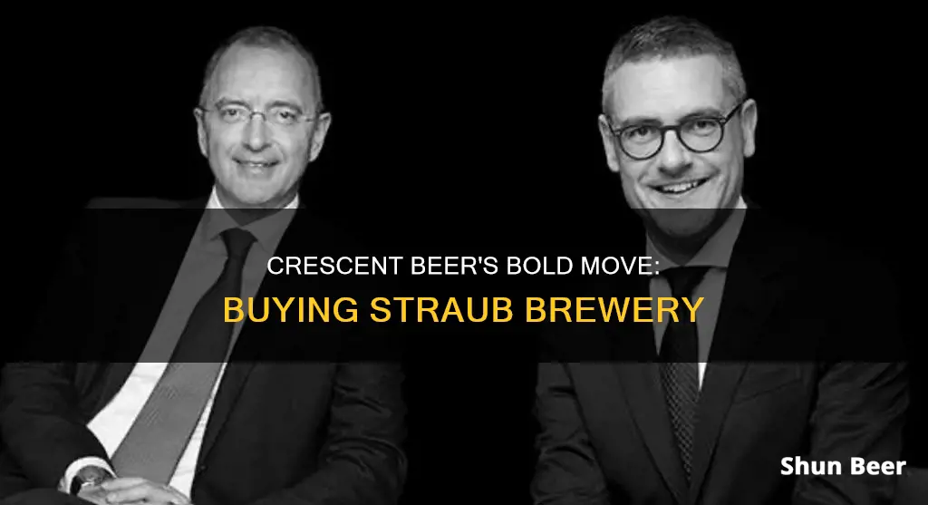 did crescent beer buy straub brewery