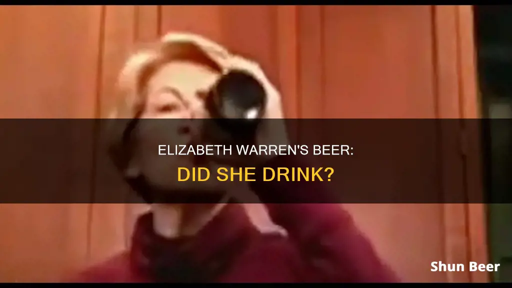 did elizabeth warren drink beer