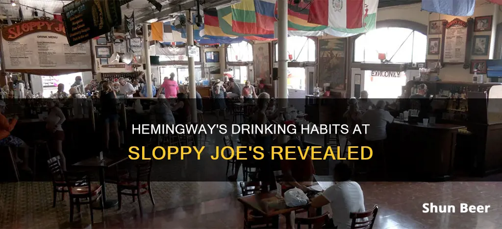 did ernest hemingway drink beer at sloppy joes