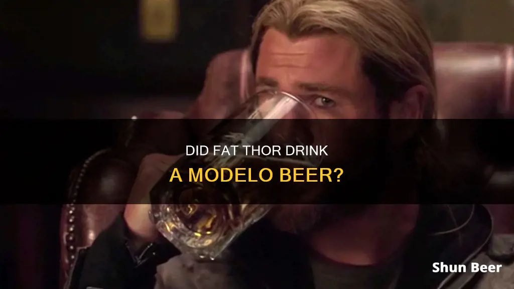 did fat thor drink a medelo beer