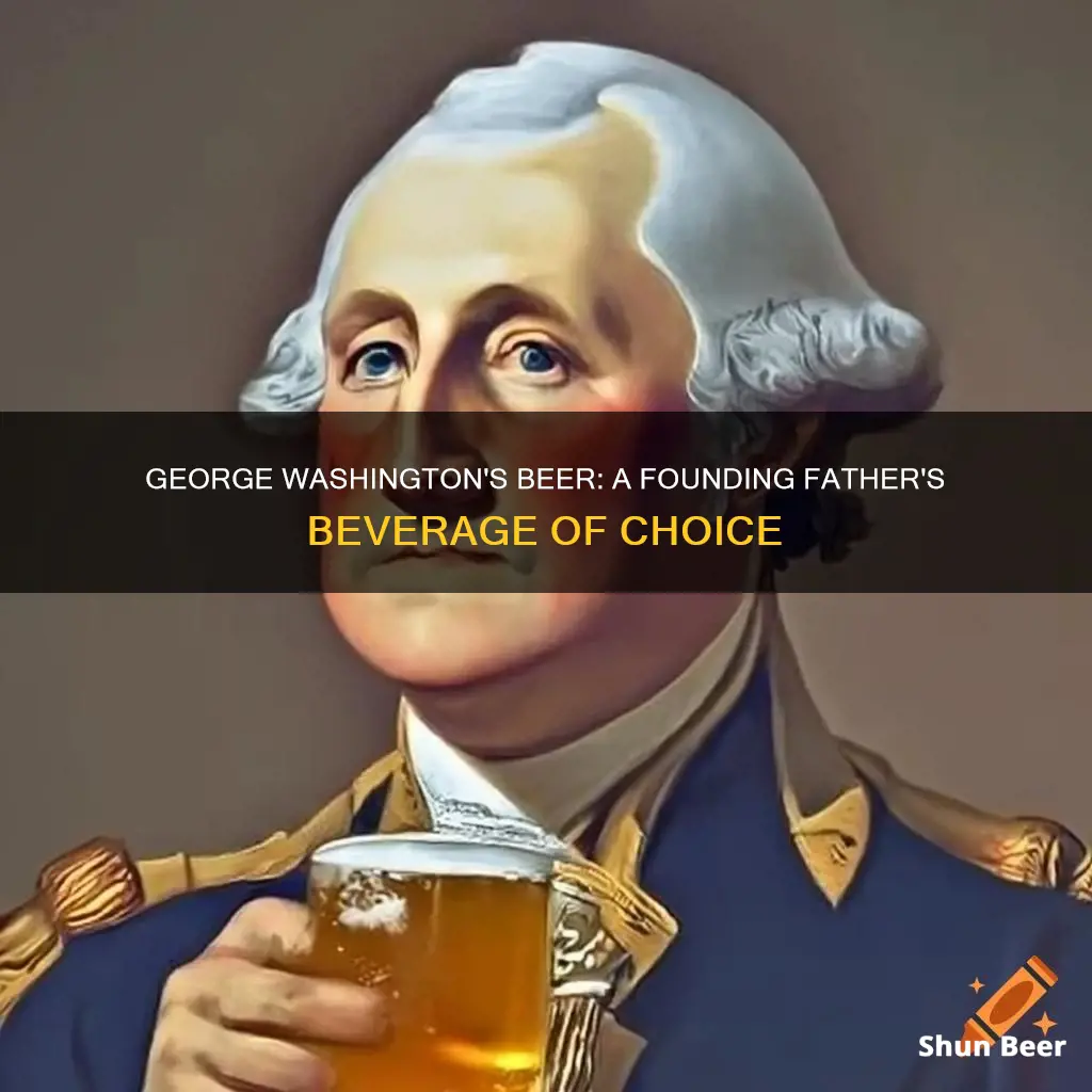 did george washington drink beer