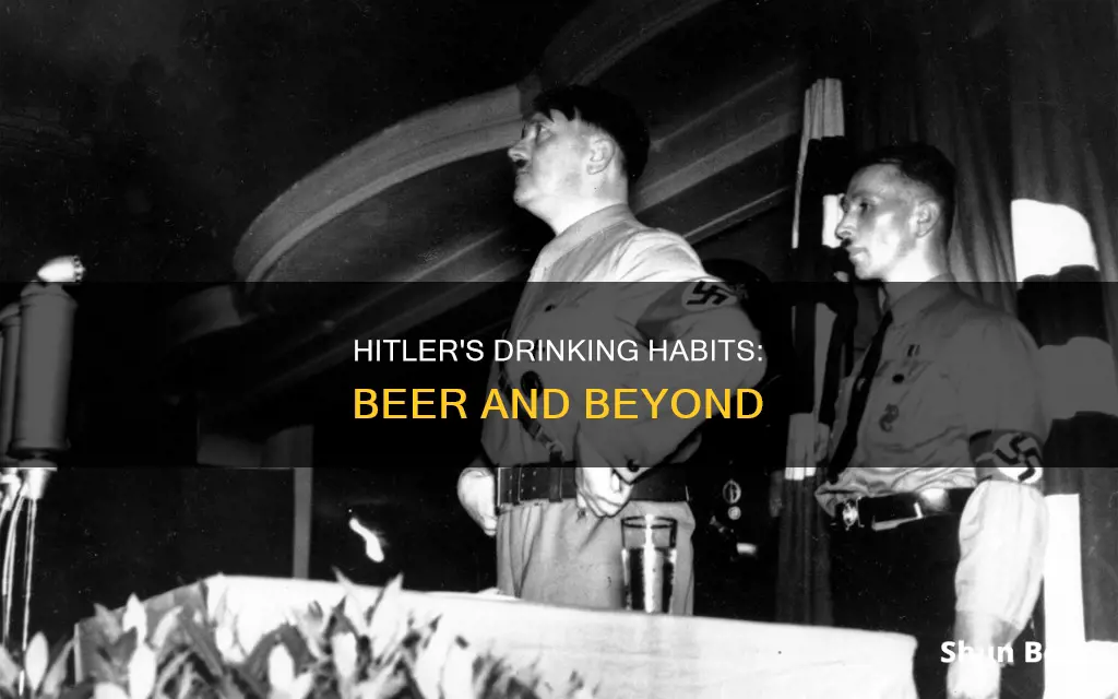 did hitler drink beer