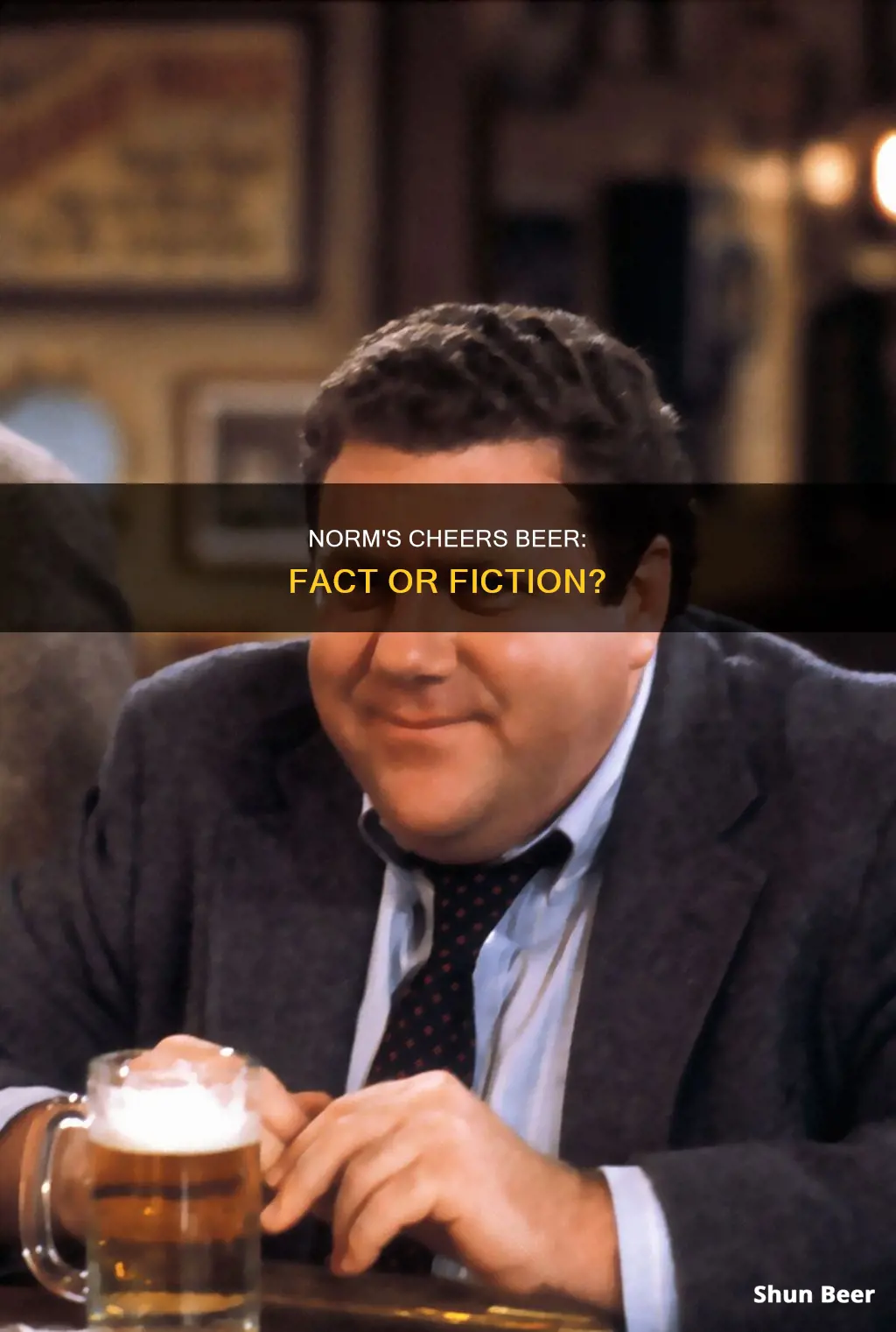 did norm actually drink beer on cheers