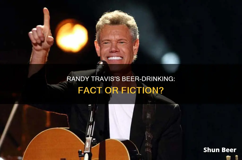 did randy travis really drink beer