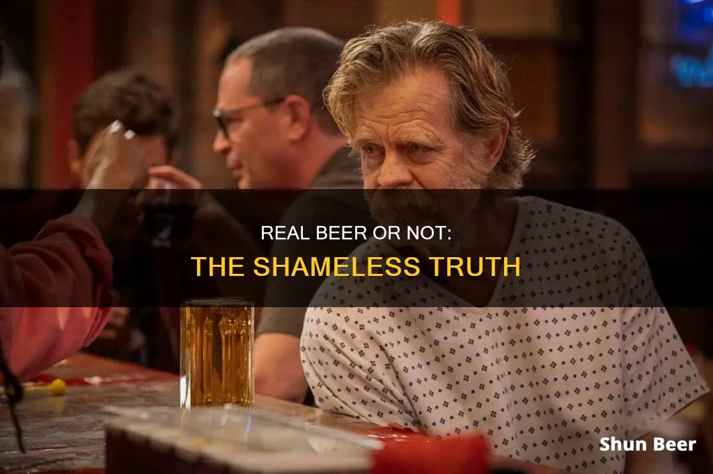 did they drink real beer on shameless