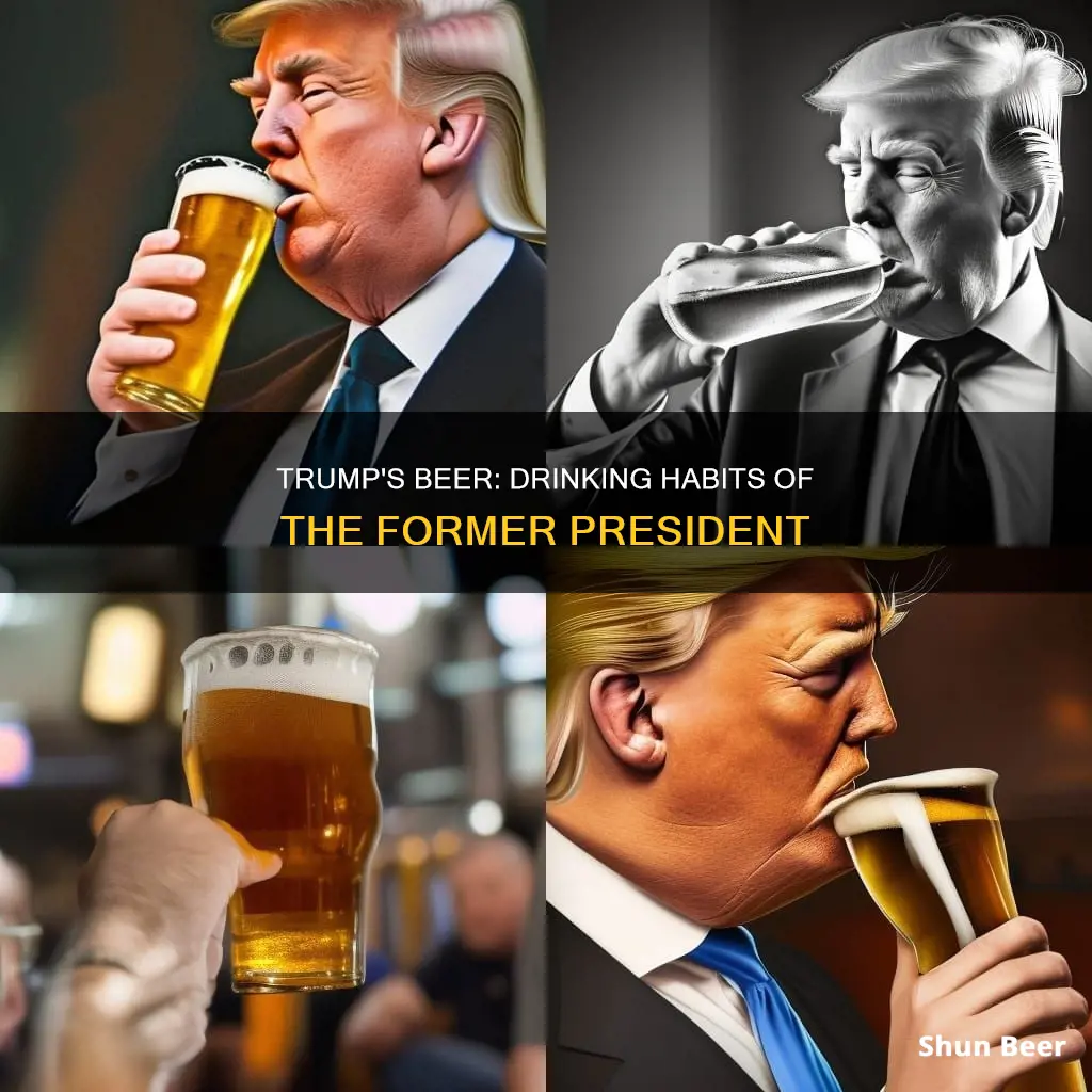 did trump drink beer