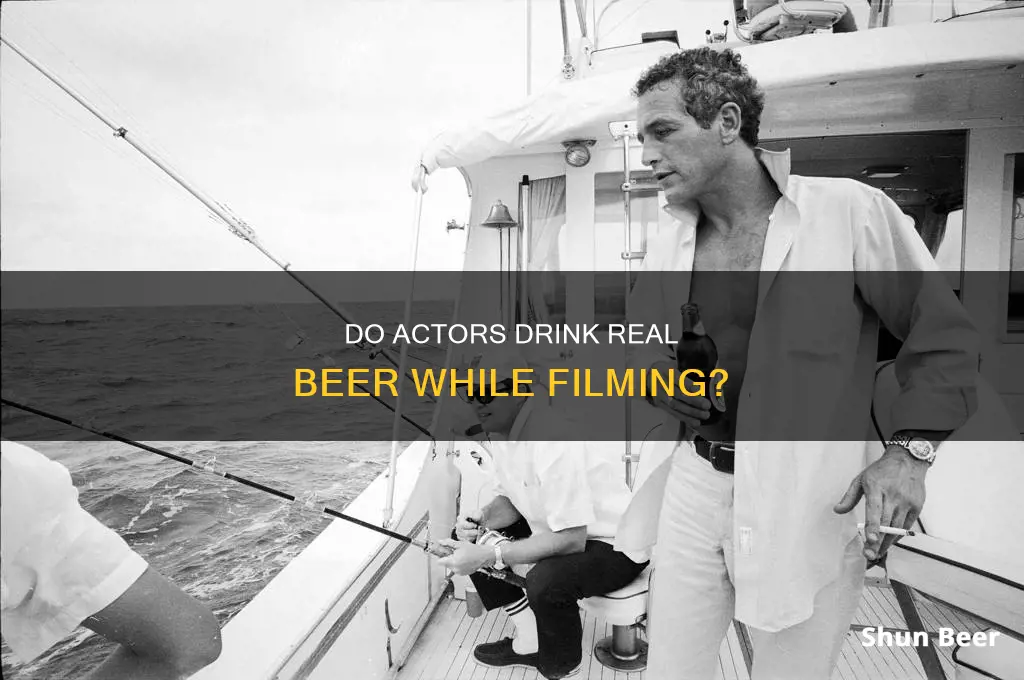 do actors drink real beer on set