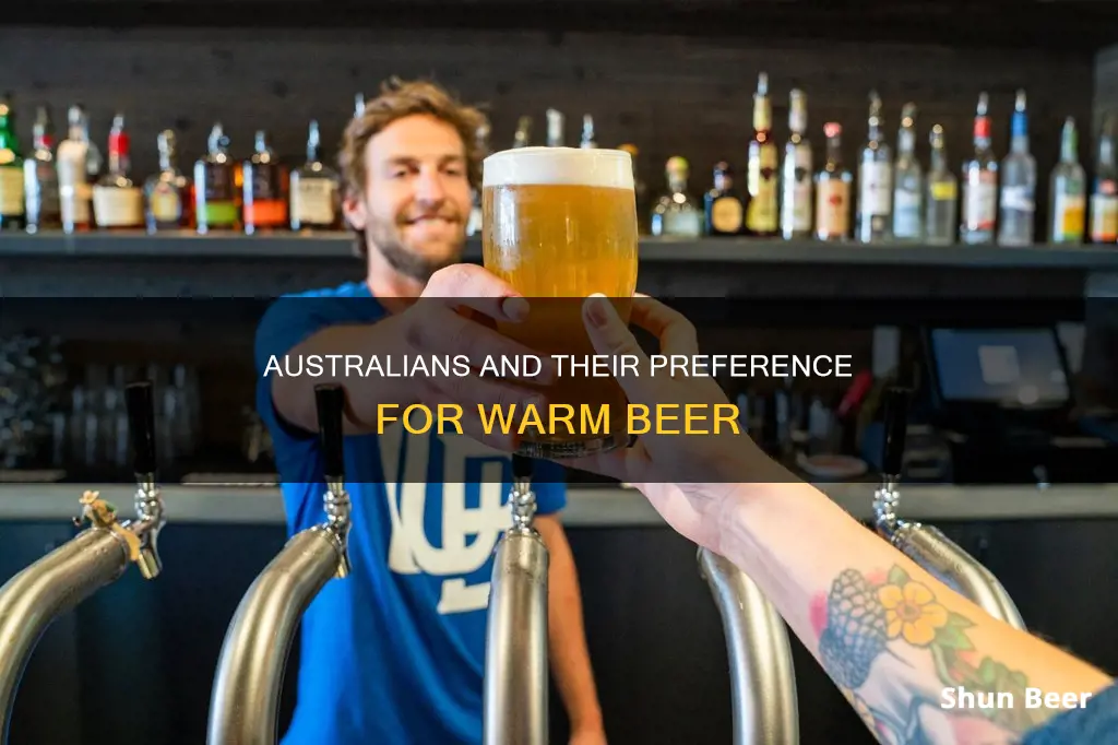 do australians drink warm beer