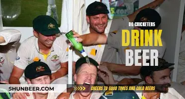 Cricketers and Beer: A Common Combination?