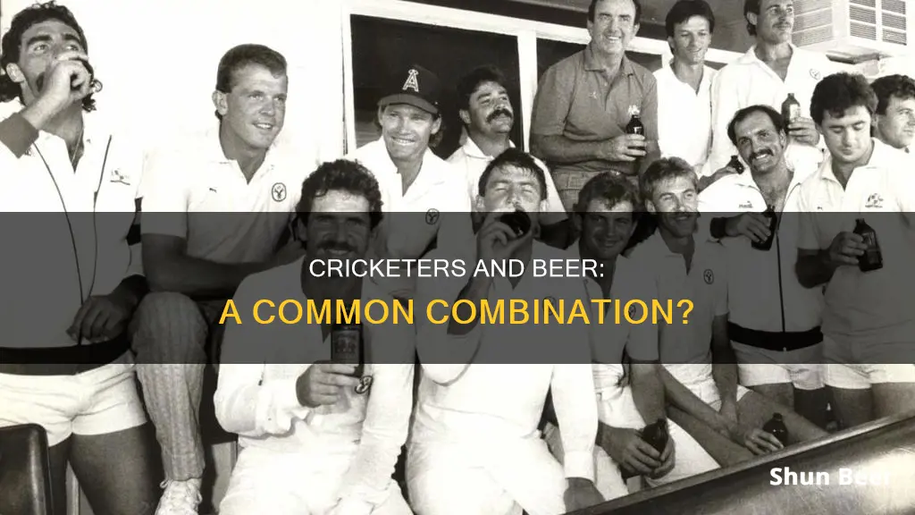 do cricketers drink beer