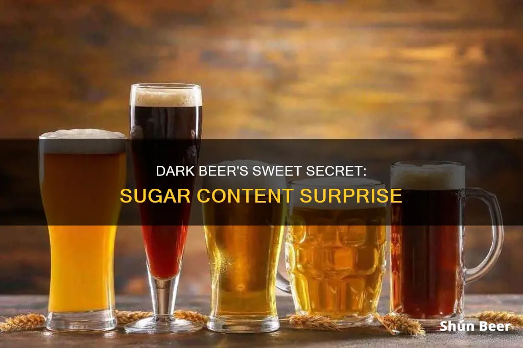 do dark beer have a lot of sugar