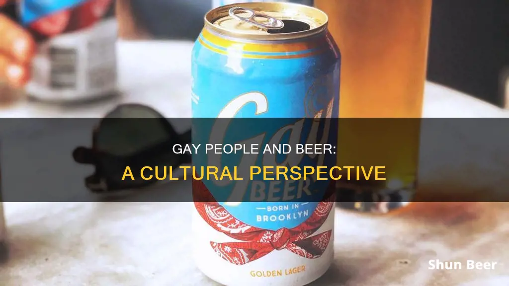 do gay people drink beer