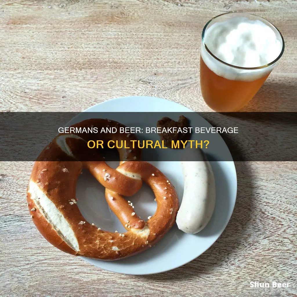 do germans drink beer at breakfast