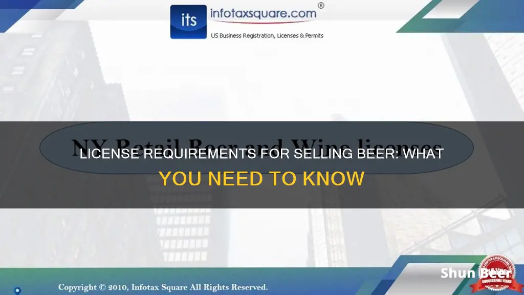 do I need a license to start selling beer drinks