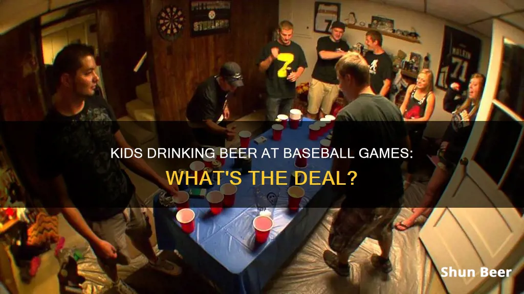 do kids drink beer in baseball games