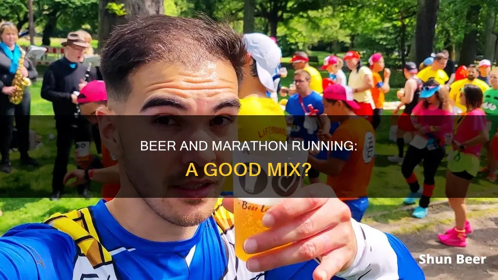 do marathon runners drink beer