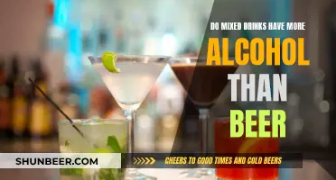 Mixed Drinks: More Alcohol Than Beer?