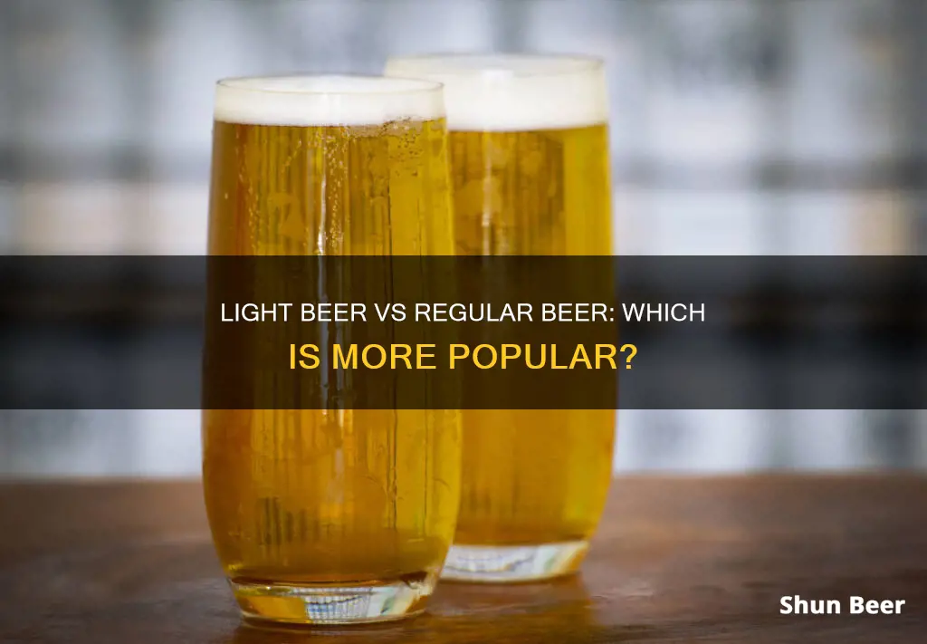 do more people drink light beer or regular beer