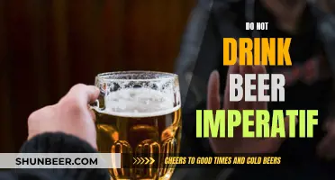 Beer Drinking: A Firm No!