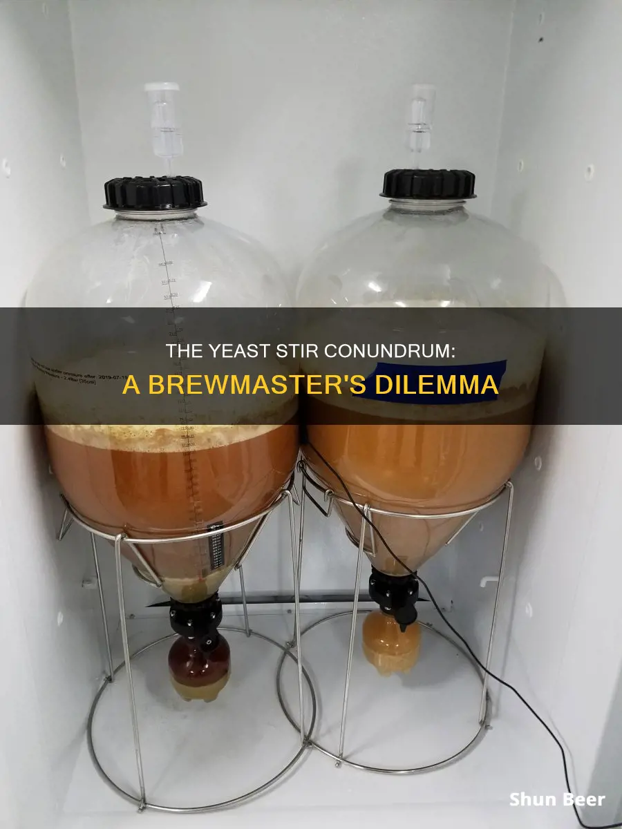 do you stir in the yeast when making beer