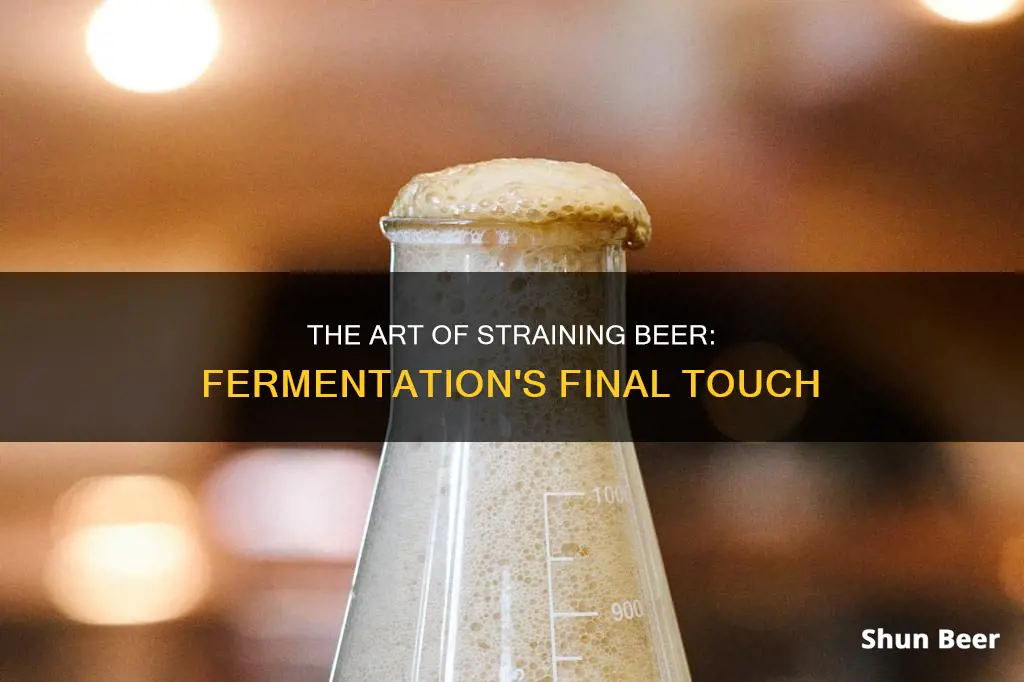 do you strain your beer from ferment