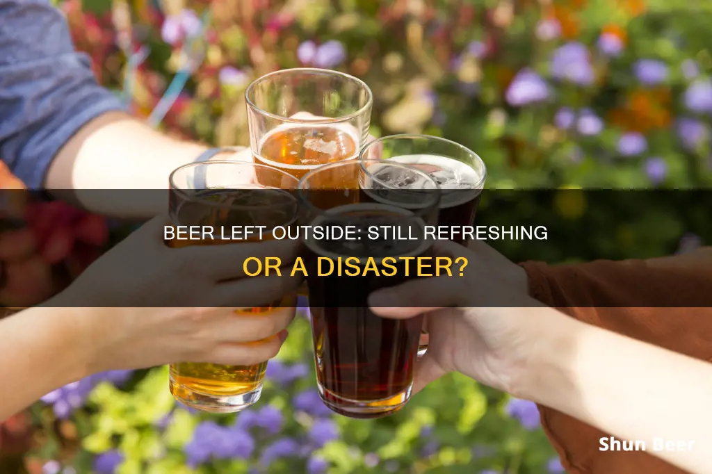 does a beer stiil work if left outside