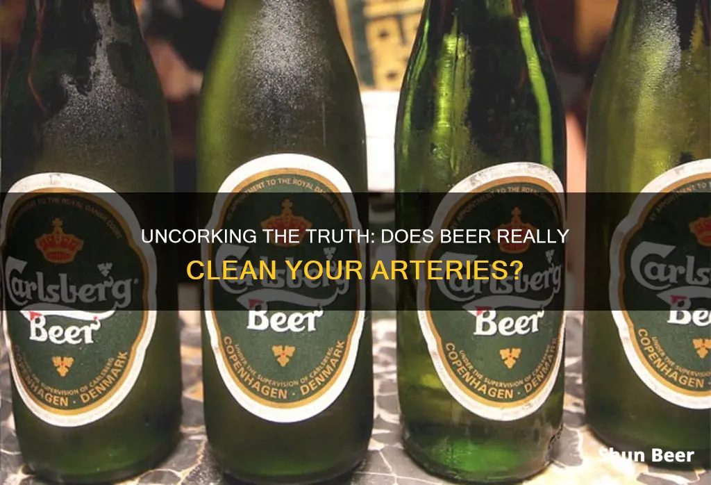 does beer clean your arteries