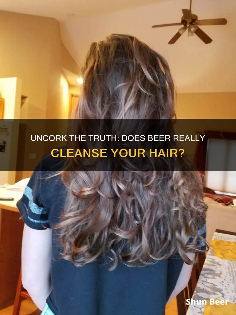 does beer clean your hair