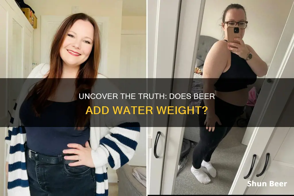 does beer put on water weight