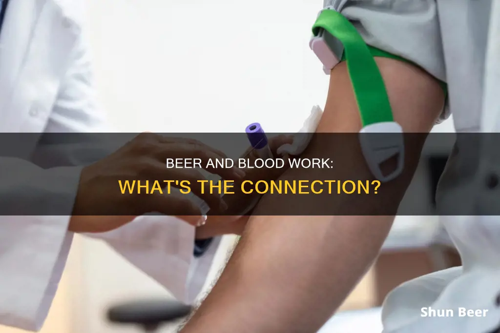 does beer show up in blood work