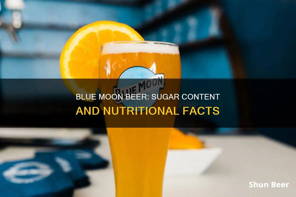 does blue moon beer have sugar