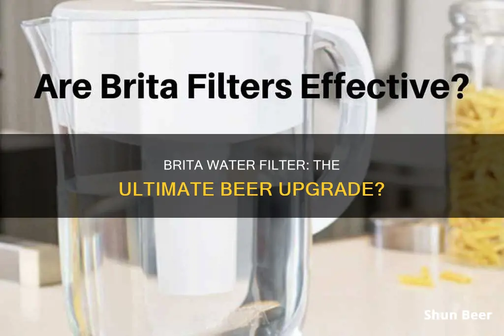 does brita water filter work for beer