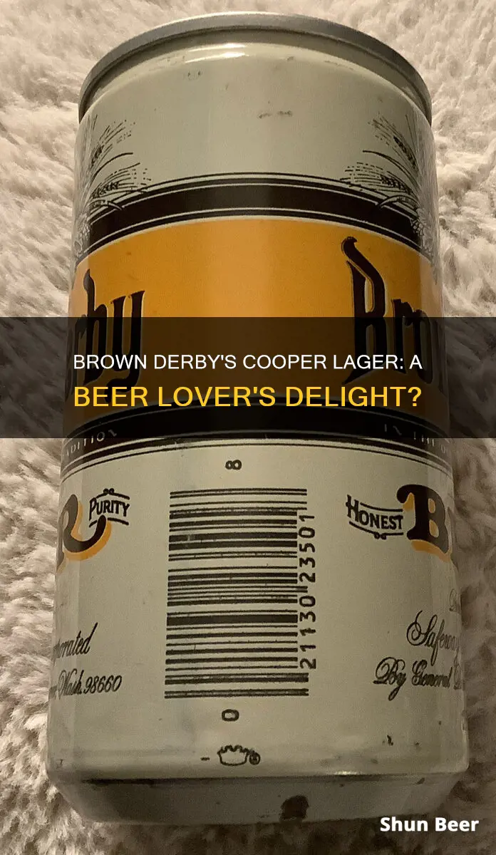 does brown derby carry cooper lager beer