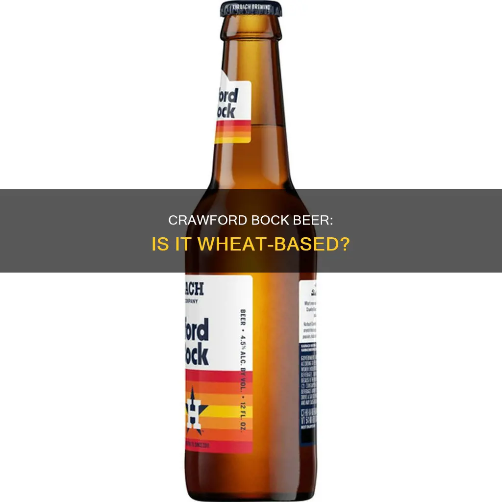 does crawford bock beer contain wheat