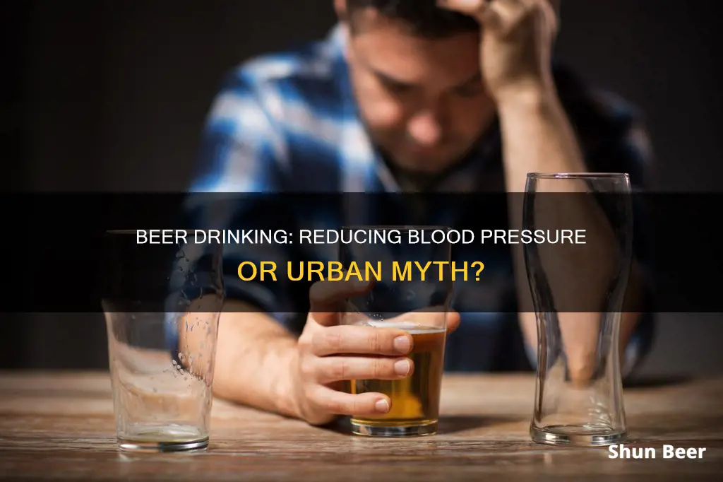 does drinking beer reduce blood pressure