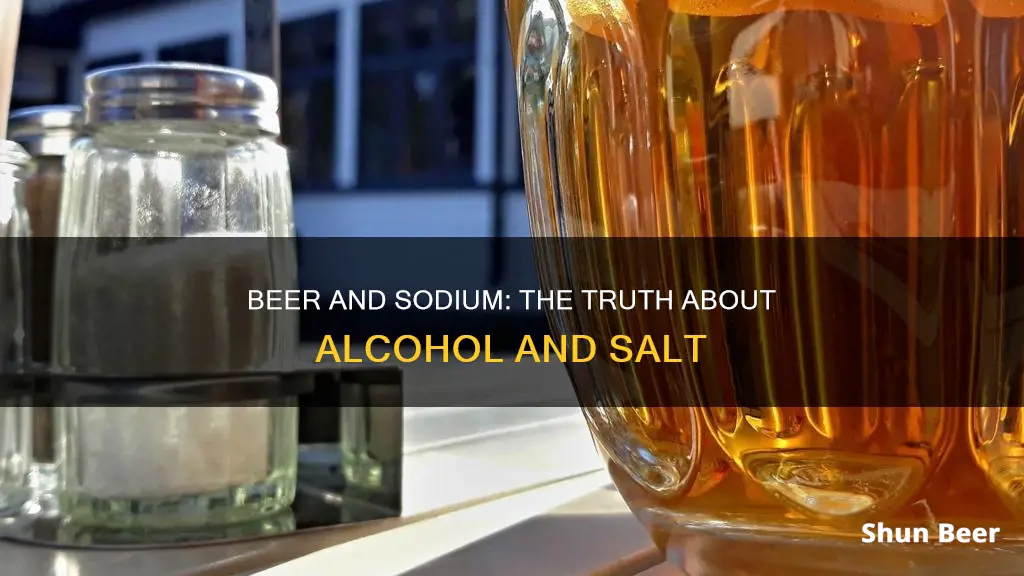 does drinking beer remove sodium from bady