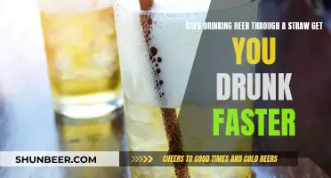 Drinking Beer with a Straw: Faster Drunk?