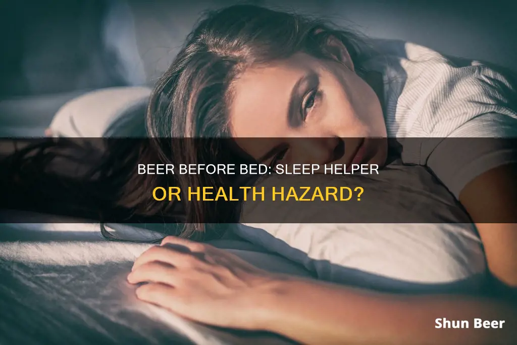 does drinking beer to fall asleep hurt you