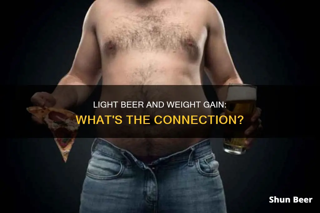 does drinking light beer cause weight gain